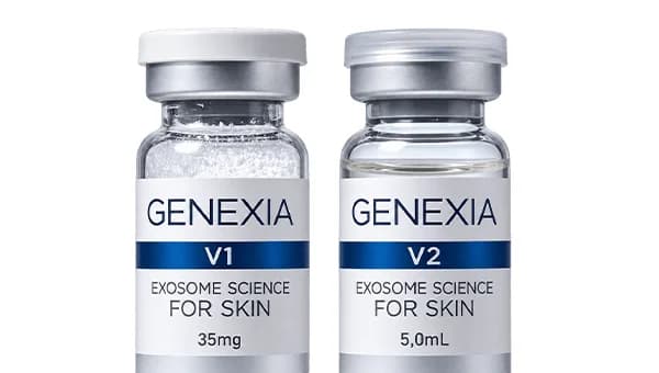 GENEXIA V1 exosome powder and V2 activator vials